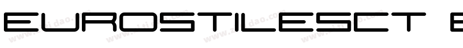 EurostileSCT Bold字体转换